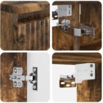 vidaXL Sada kúpeľňového nábytku 4 pcs Dymový dub – Obrázok 4