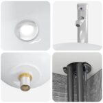 vidaXL Sada kúpeľňového nábytku 4 pcs Sivý Sonoma – Obrázok 5
