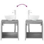 vidaXL Sada kúpeľňového nábytku 4 pcs Sivý Sonoma – Obrázok 7