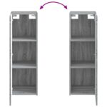 vidaXL Sada kúpeľňového nábytku 4 pcs Sivý Sonoma – Obrázok 8
