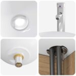 vidaXL Sada kúpeľňového nábytku 4 pcs Dub artisan – Obrázok 5