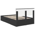 vidaXL Rám postele Čierna 120 x 200 cm Kompozitné drevo – Obrázok 10
