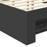 vidaXL Rám postele Čierna 120 x 200 cm Kompozitné drevo – Obrázok 11