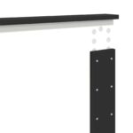 vidaXL Rám postele Čierna 120 x 200 cm Kompozitné drevo – Obrázok 12