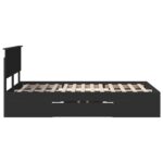vidaXL Rám postele Čierna 120 x 200 cm Kompozitné drevo – Obrázok 9