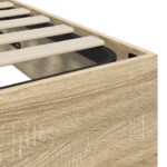 vidaXL Otomanový posteľný rám Sonoma dub 203 x 80,5 x 25 cm – Obrázok 8