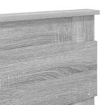 vidaXL Úložná posteľ Sivý Sonoma 200 x 200 cm Kompozitné drevo – Obrázok 12