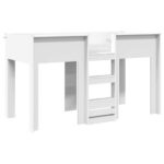 vidaXL Poschodová posteľ pre deti Biela 75 x 190 cm Kompozitné drevo – Obrázok 2