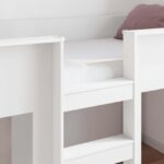 vidaXL Poschodová posteľ pre deti Biela 75 x 190 cm Kompozitné drevo – Obrázok 3