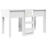 vidaXL Poschodová posteľ pre deti Biela 75 x 190 cm Kompozitné drevo – Obrázok 4