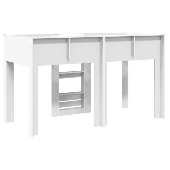 vidaXL Poschodová posteľ pre deti Biela 75 x 190 cm Kompozitné drevo – Obrázok 7
