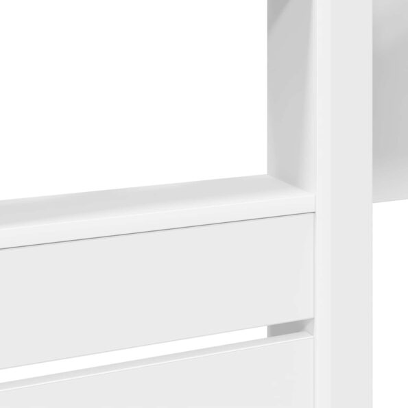 vidaXL Poschodová posteľ pre deti Biela 75 x 190 cm Kompozitné drevo – Obrázok 9