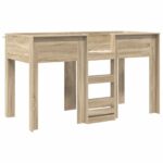 vidaXL Poschodová posteľ pre deti s úložiskom Sonoma dub 75 x 190 cm – Obrázok 4