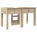 vidaXL Poschodová posteľ pre deti s úložiskom Sonoma dub 75 x 190 cm – Obrázok 7