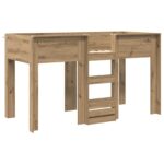 vidaXL Poschodová posteľ pre deti Remeselný dub 75 x 190 cm – Obrázok 4