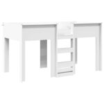 vidaXL Poschodová posteľ pre deti Biela 90 x 190 cm Kompozitné drevo – Obrázok 2