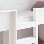 vidaXL Poschodová posteľ pre deti Biela 90 x 190 cm Kompozitné drevo – Obrázok 3