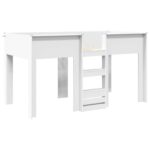 vidaXL Poschodová posteľ pre deti Biela 90 x 190 cm Kompozitné drevo – Obrázok 4