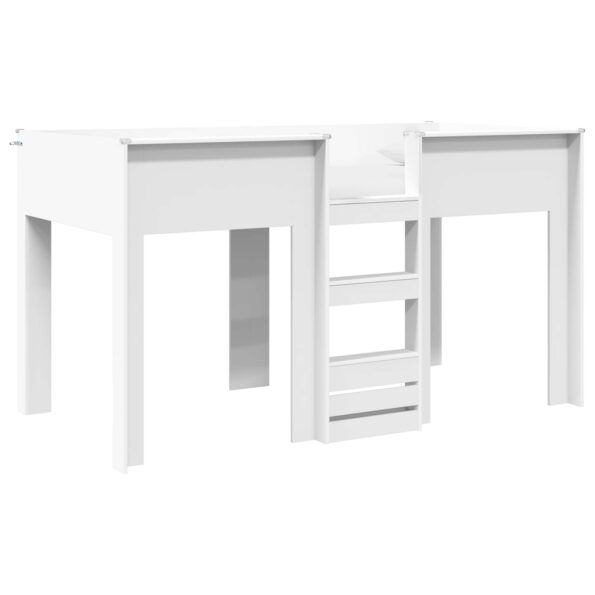 vidaXL Poschodová posteľ pre deti Biela 80 x 200 cm Kompozitné drevo – Obrázok 2