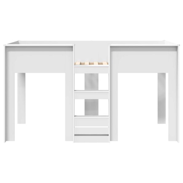 vidaXL Poschodová posteľ pre deti Biela 90 x 200 cm Kompozitné drevo – Obrázok 5