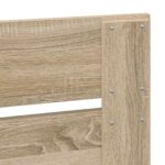 vidaXL Rám postele Sonoma dub a striebro 75 x 190 cm Kompozitné drevo – Obrázok 11