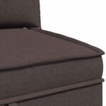 vidaXL Modulárny pohovkový set s úložným priestorom 4 pcs Tmavohnedá – Obrázok 9