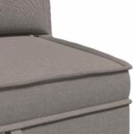 vidaXL Modulárny pohovkový set s úložným priestorom 3 pcs Sivohnedá – Obrázok 8