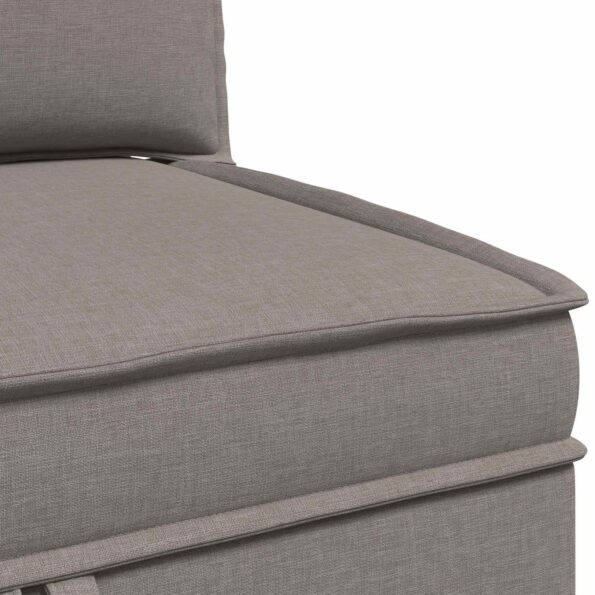 vidaXL Modulárny pohovkový set s úložným priestorom 4 pcs Sivohnedá – Obrázok 9