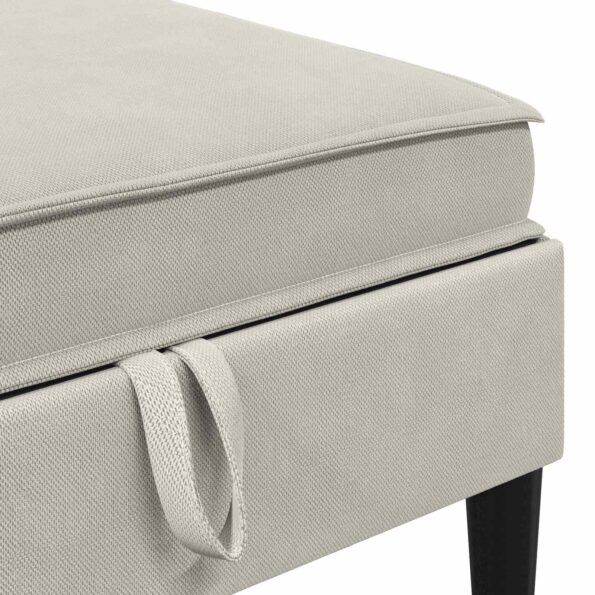 vidaXL Súprava nábytku do obývačky 6 pcs Ovsená Látka – Obrázok 7