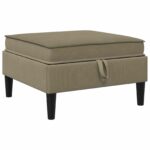 vidaXL Súprava nábytku do obývačky 6 pcs Khaki Látka – Obrázok 6