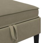 vidaXL Súprava nábytku do obývačky 6 pcs Khaki Látka – Obrázok 7