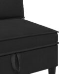 vidaXL Súprava nábytku do obývačky 3 pcs Čierna Látka – Obrázok 8