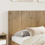 vidaXL Posteľový rám s úložným priestorom a čelom Dub artisan – Obrázok 3