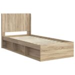vidaXL Posteľový rám s úložným priestorom a čelom 3 pcs – Obrázok 4