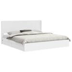 vidaXL Posteľový rám s úložným priestorom a čelom Biela 180 x 200 cm – Obrázok 2