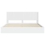 vidaXL Posteľový rám s úložným priestorom a čelom Biela 180 x 200 cm – Obrázok 6