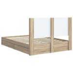 vidaXL Posteľový rám s úložným priestorom a čelom 3 pcs – Obrázok 8