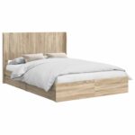 vidaXL Posteľový rám s úložným priestorom a čelom 3 pcs – Obrázok 2