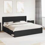 vidaXL Posteľový rám s úložným priestorom a čelom 3 pcs