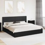 vidaXL Posteľový rám s úložným priestorom a čelom 3 pcs