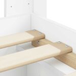 vidaXL Posteľový rám s úložným priestorom a čelom Biela 75 x 190 cm – Obrázok 10