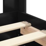 vidaXL Posteľový rám s úložným priestorom a čelom Čierna 135 x 190 cm – Obrázok 10