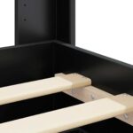 vidaXL Posteľový rám s úložným priestorom a čelom Čierna 75 x 190 cm – Obrázok 10