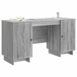 vidaXL Stôl Sivý Sonoma Kompozitné drevo 142,5 x 50 x 75 cm – Obrázok 2