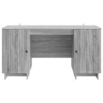 vidaXL Stôl Sivý Sonoma Kompozitné drevo 142,5 x 50 x 75 cm – Obrázok 4