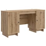 vidaXL Stôl Dub artisan Kompozitné drevo 142,5 x 50 x 75 cm