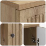 vidaXL Stôl Dub artisan Kompozitné drevo 142,5 x 50 x 75 cm – Obrázok 7