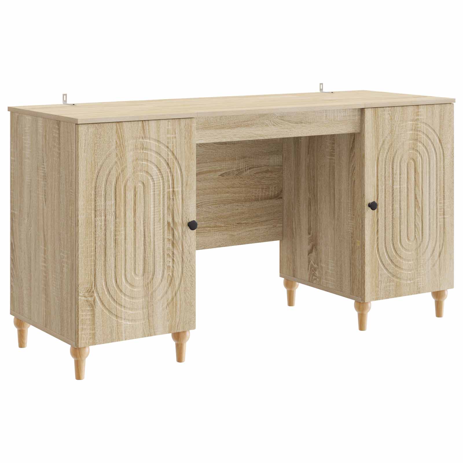 3414578_1.jpg vidaXL Stôl s poličkou Sonoma 142,5 x 50 x 75 cm Kompozitné drevo – Obrázok 1