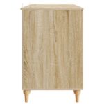 vidaXL Stôl s poličkou Sonoma 142,5 x 50 x 75 cm Kompozitné drevo – Obrázok 5