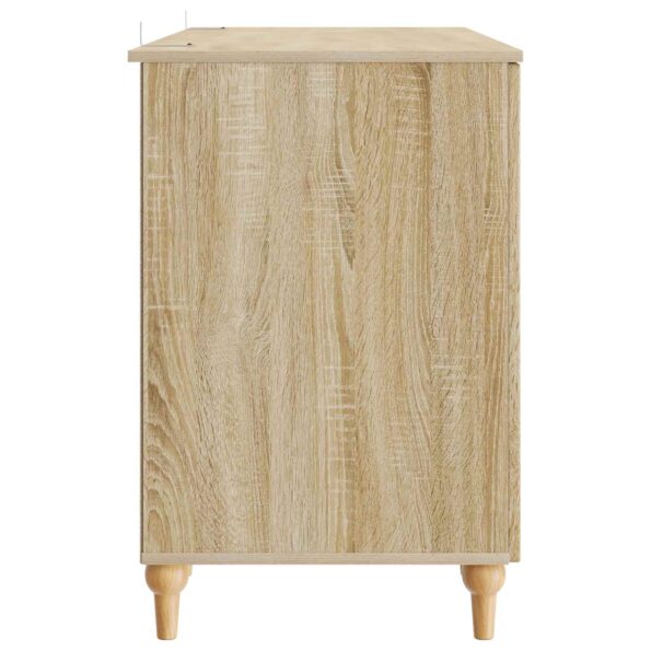 vidaXL Stôl s poličkou Sonoma 142,5 x 50 x 75 cm Kompozitné drevo – Obrázok 5